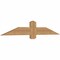 Ekena Millwork Eugene Smooth Timber Gable Bracket, Western Red Cedar, 60"W x 10"H x 1 1/2"D x 5 1/2"F, 4/12 Pitch GBW060X10X0206EUG00SWR - alternate 2